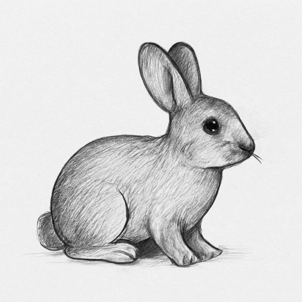 Coisas para Desenhar no Tédio: um coelho adorável