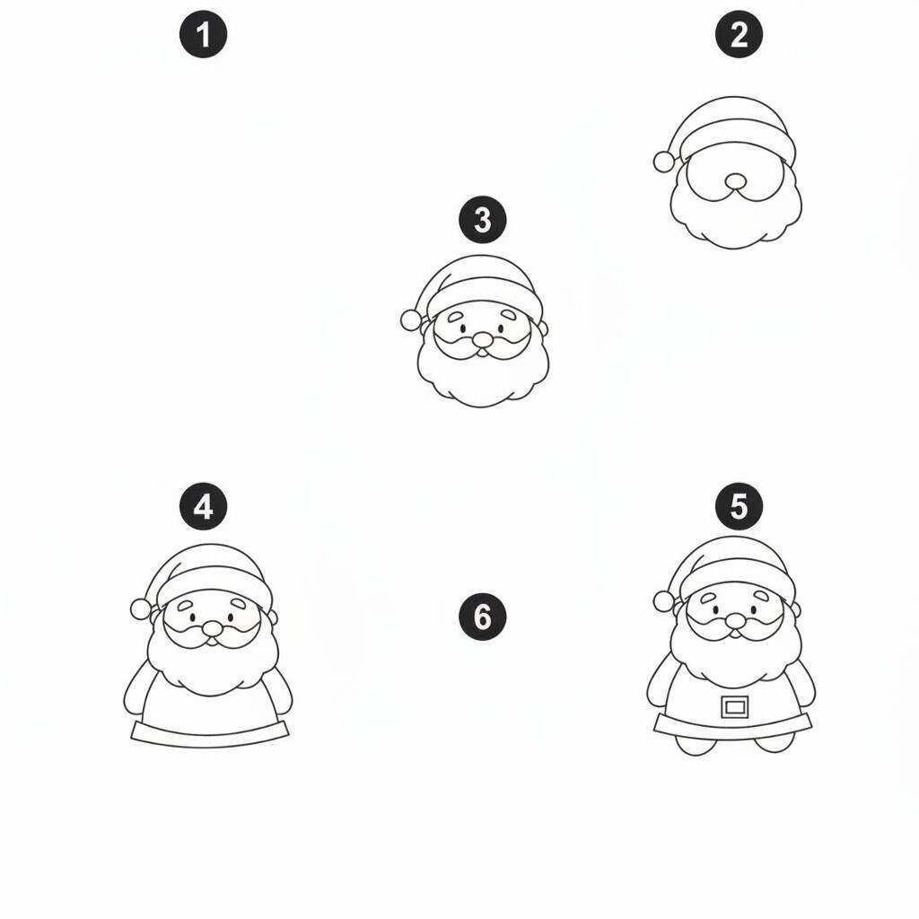Como Desenhar Passo a Passo um Papai Noel passo a passo