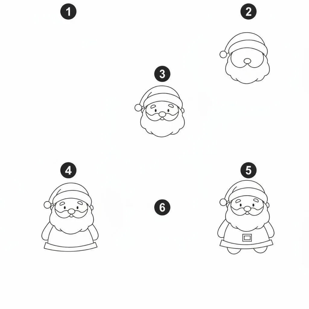 Como Desenhar Passo a Passo um Papai Noel passo a passo