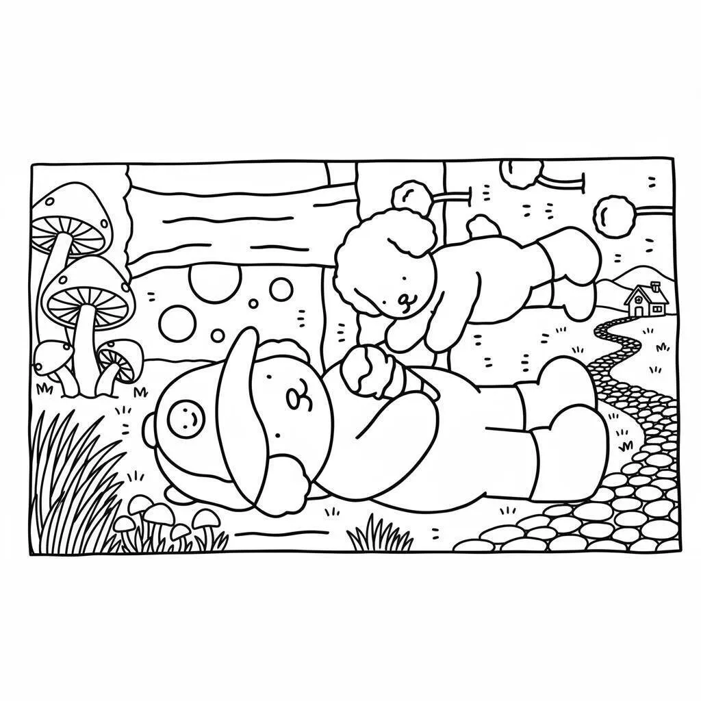 Desenho Bobbie Goods Brincando no Parque para colorir Desenho Bobbie Goods Brincando no Parque para colorir