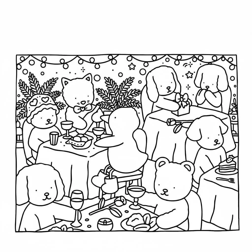 Desenho Bobbie Goods Celebrando com Amigos para colorir