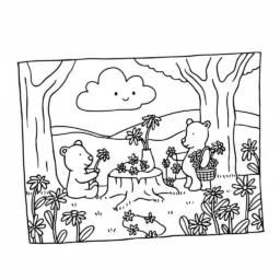 Desenho Bobbie Goods Colhendo Flores para colorir