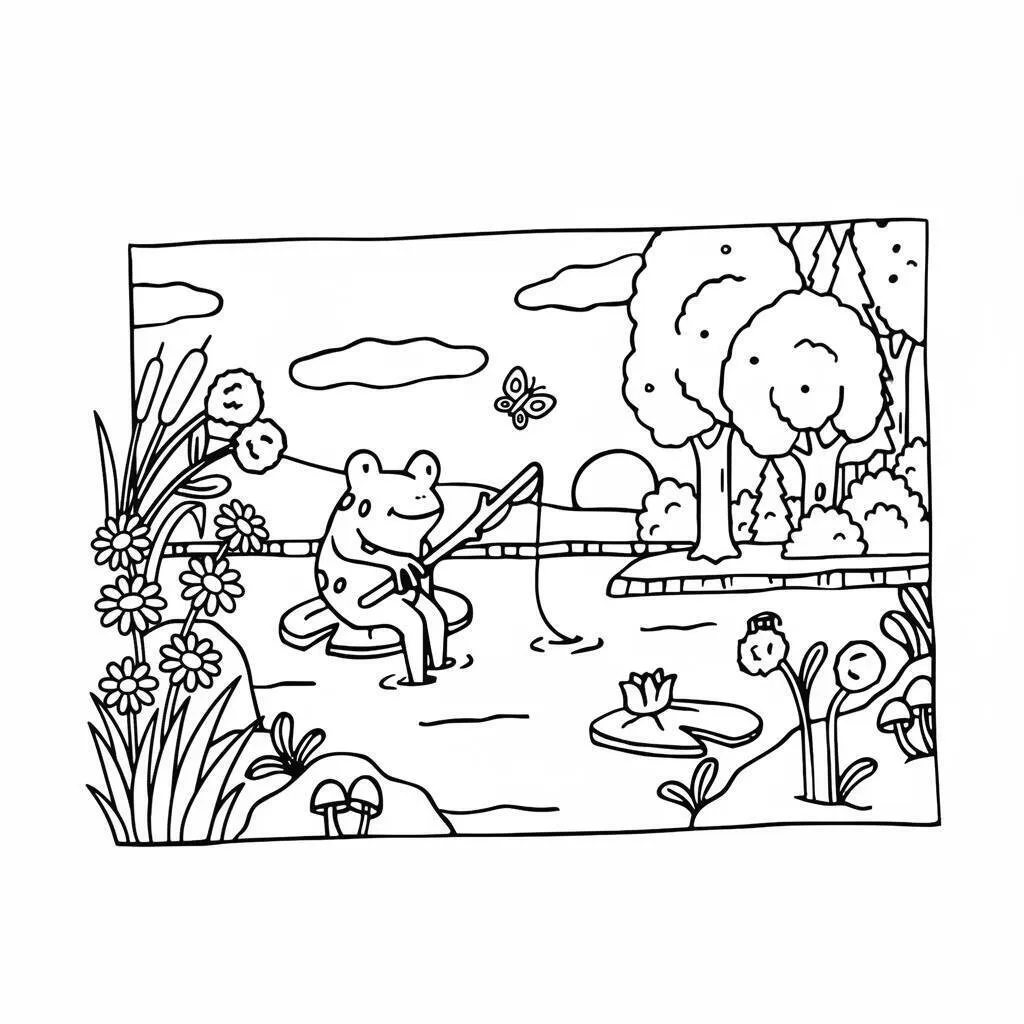 Desenho Bobbie Goods Pescando para colorir