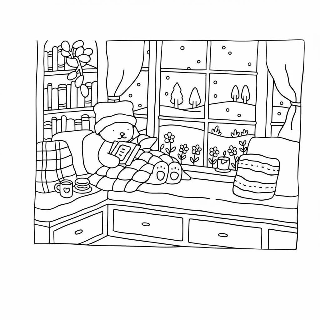 Desenho Bobbie Goods Relaxando na Janela para colorir
