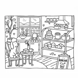 Desenho Bobbie Goods na confeitaria para colorir