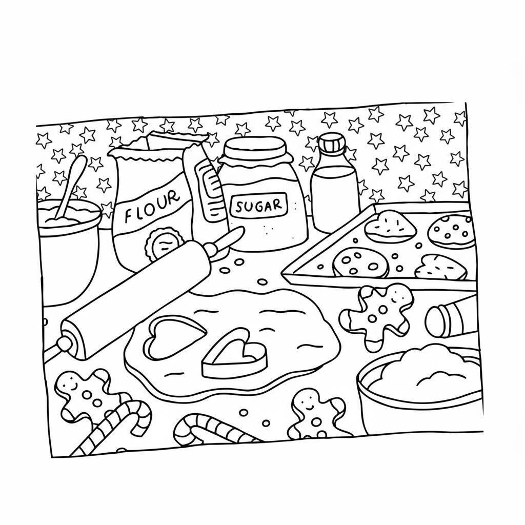 Desenho Bobbie Goods na cozinha para colorir