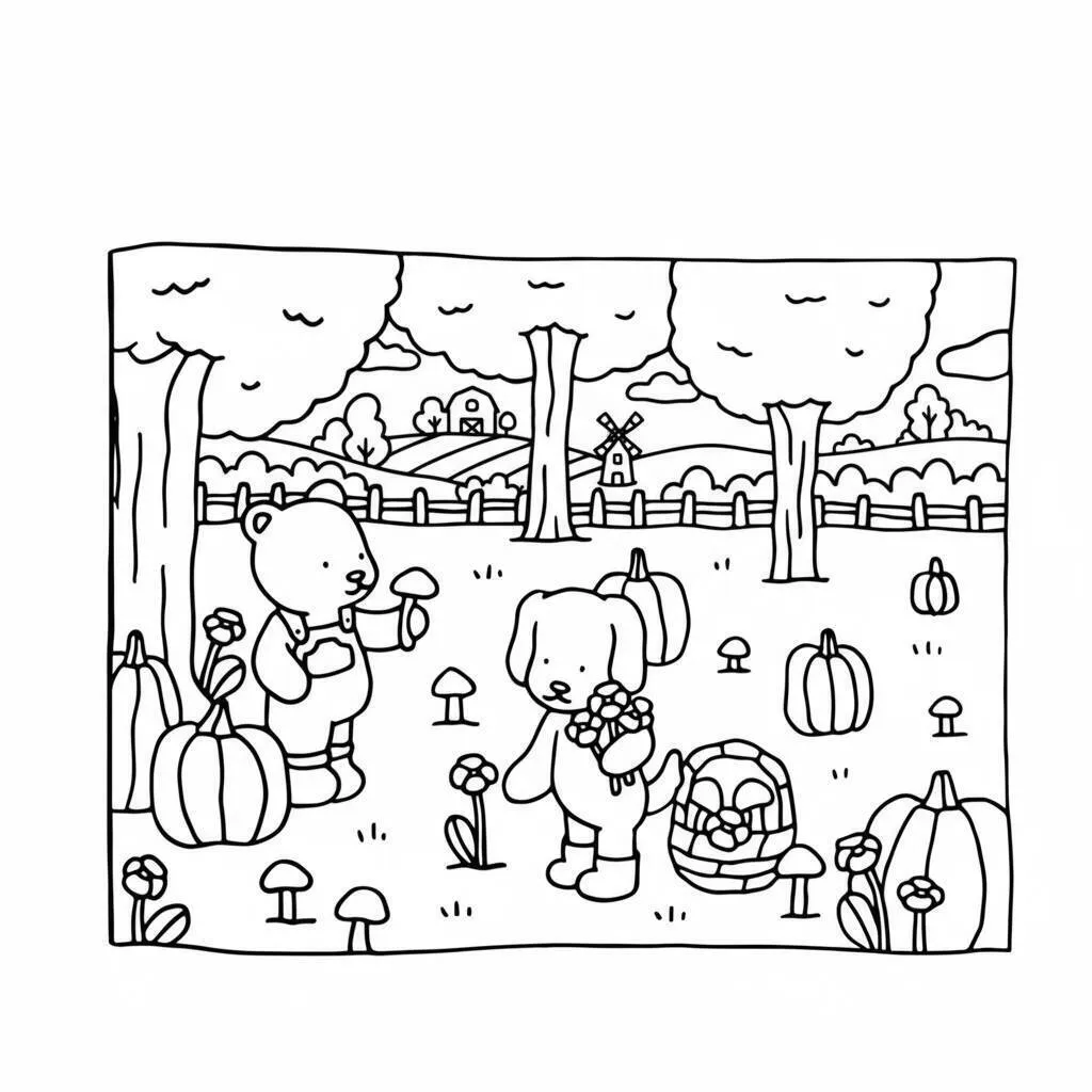 Desenho Bobbie Goods na fazenda para colorir