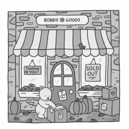 Desenho Bobbie Goods na loja para colorir