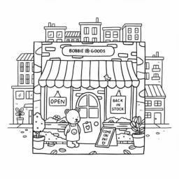 Desenho Bobbie Goods na loja para colorir
