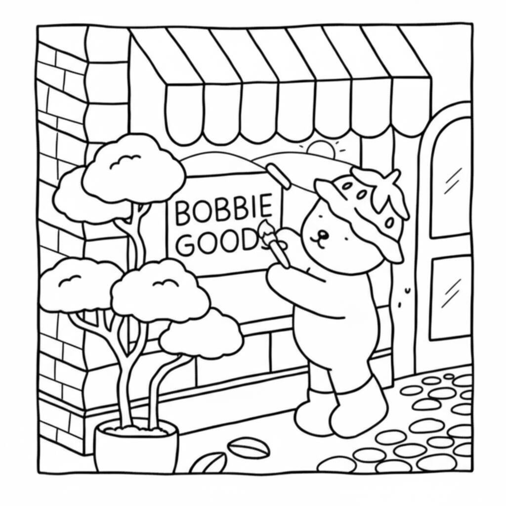 Desenho Bobbie Goods na loja para colorir
