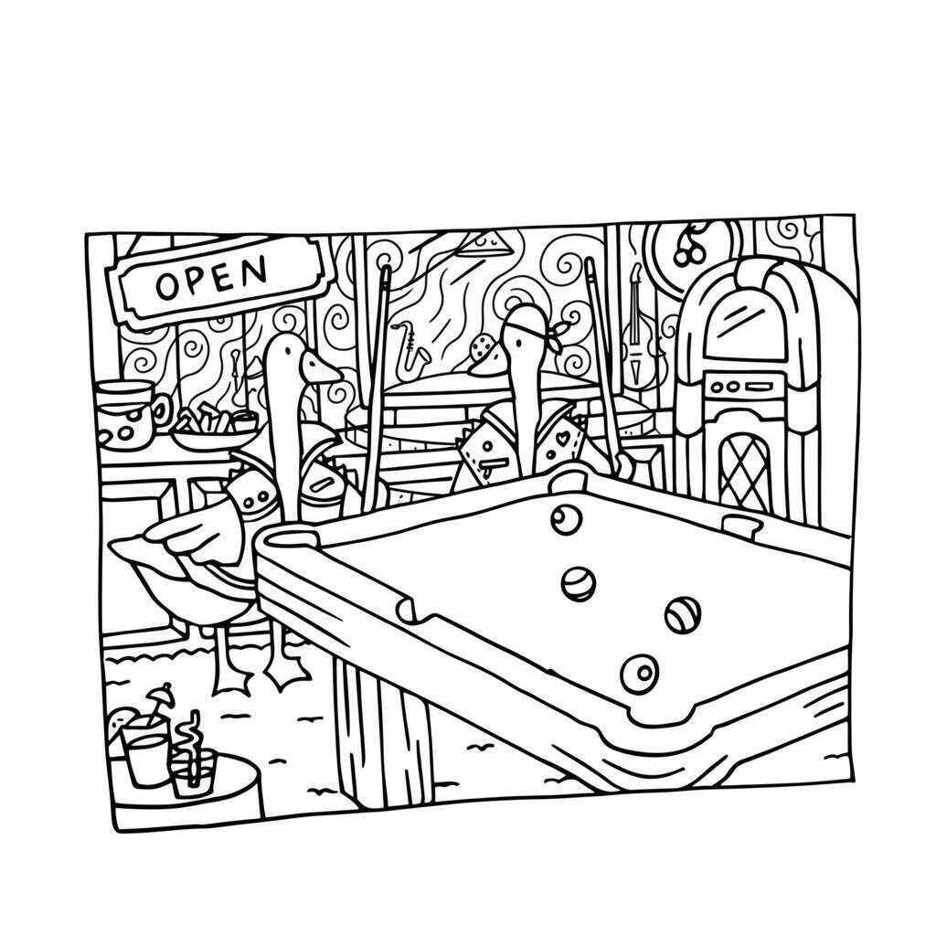 Desenho Bobbie Goods na sala de jogos para colorir