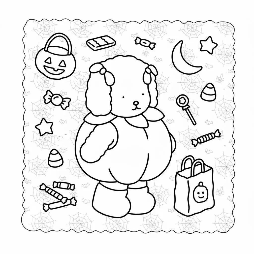 Desenho Bobbie Goods no Halloween para colorir