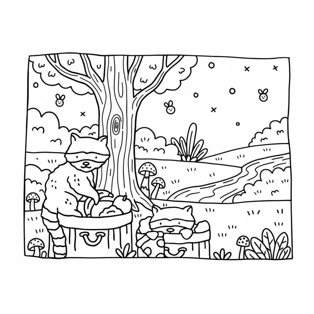 Desenho Bobbie Goods no bosque para colorir