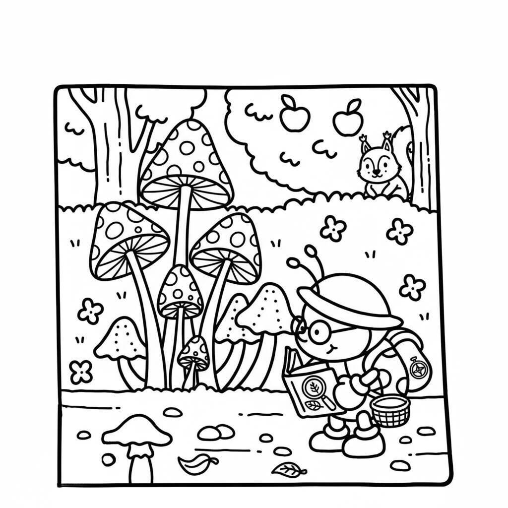 Desenho Coco Wyo Explorando o Bosque para colorir