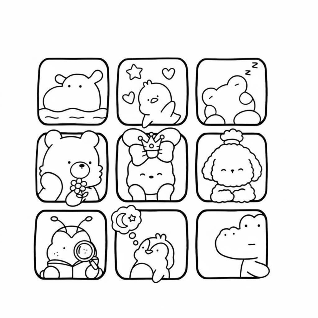 Desenho Cozy Friend Divertido para colorir