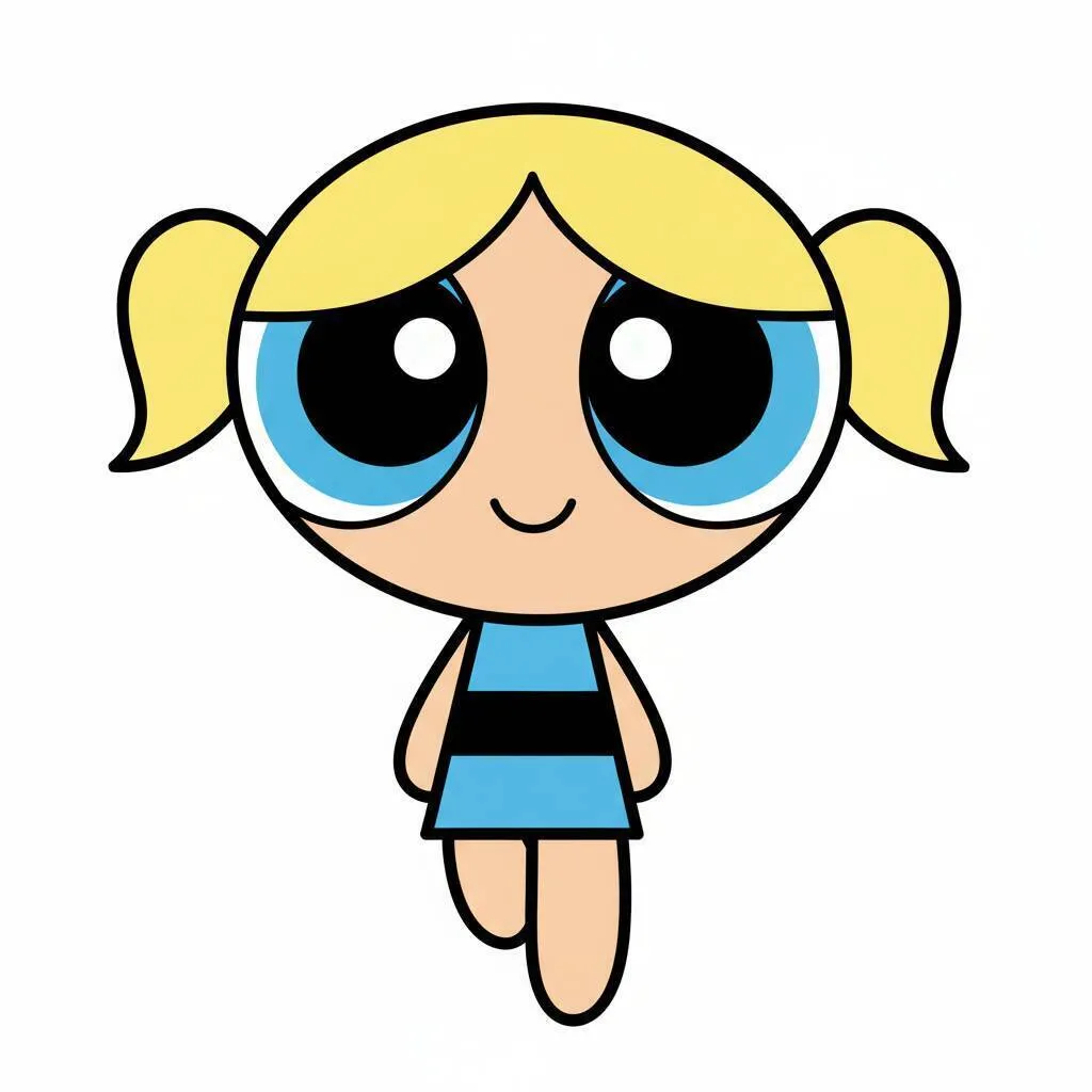 Desenho Fácil para desenhar da Menina Poderosa