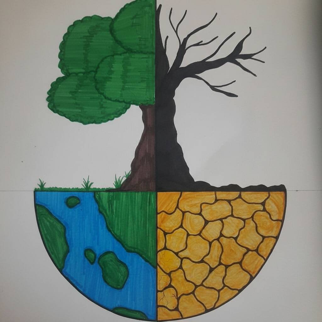 Desenho Fácil para desenhar da natureza
