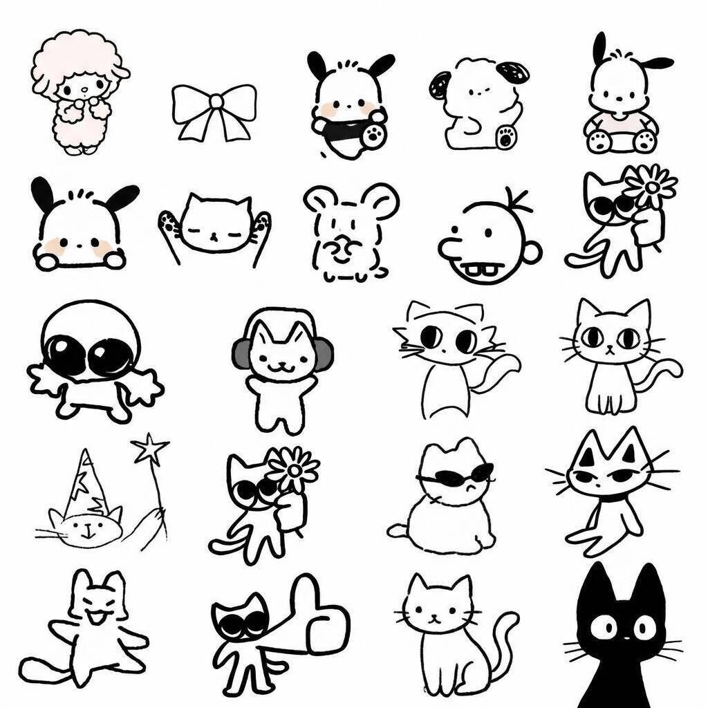Desenho Fácil para desenhar de personagens fofos