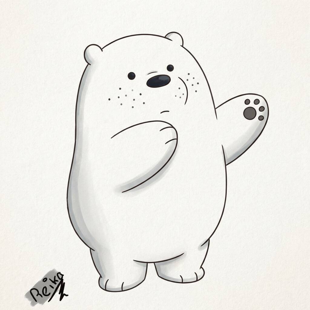 Desenho Fácil para desenhar de um urso