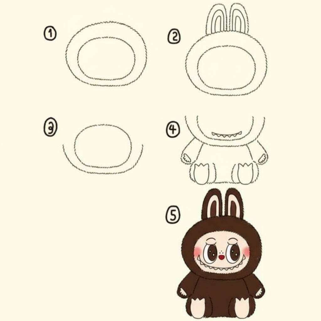Desenho Fofo para Desenhar de um Coelho