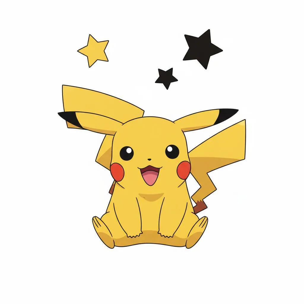 Desenho Fofo para Desenhar do Pikachu