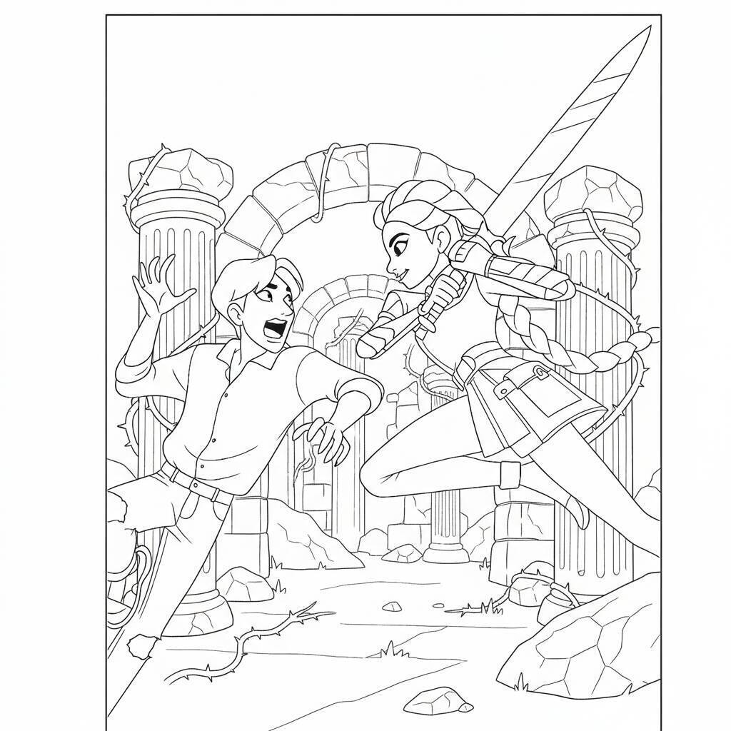 Desenho K-pop Demon Hunters para colorir