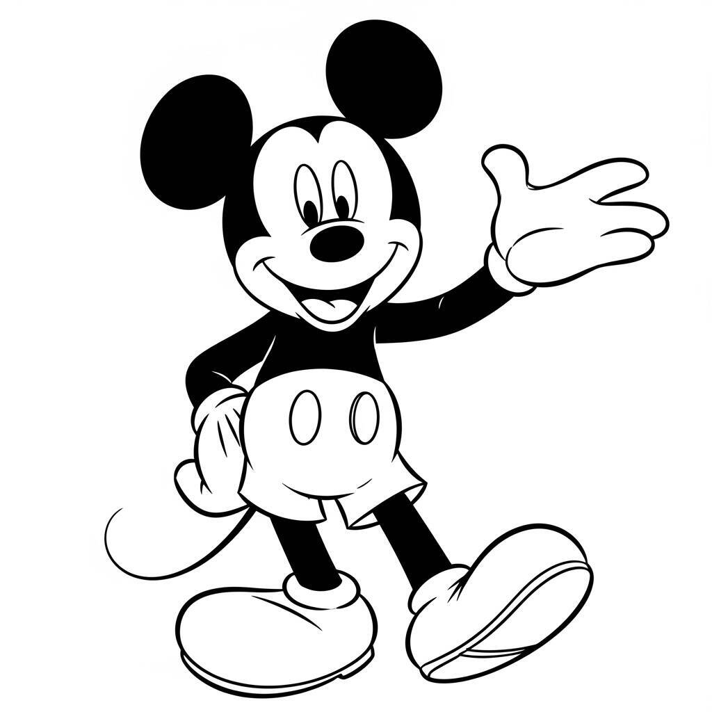 Coloriage Disney Mickey Mouse