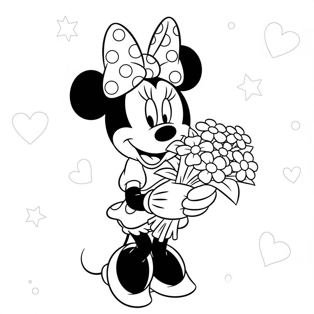 Desenho da Minnie Mouse para Colorir