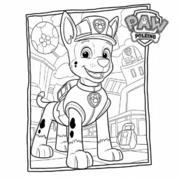 Desenho da Patrulha Canina para Adultos Colorirem