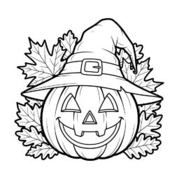 Desenho de Abóbora para Colorir