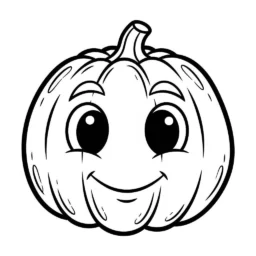 Desenho de Abóbora para Crianças para Colorir
