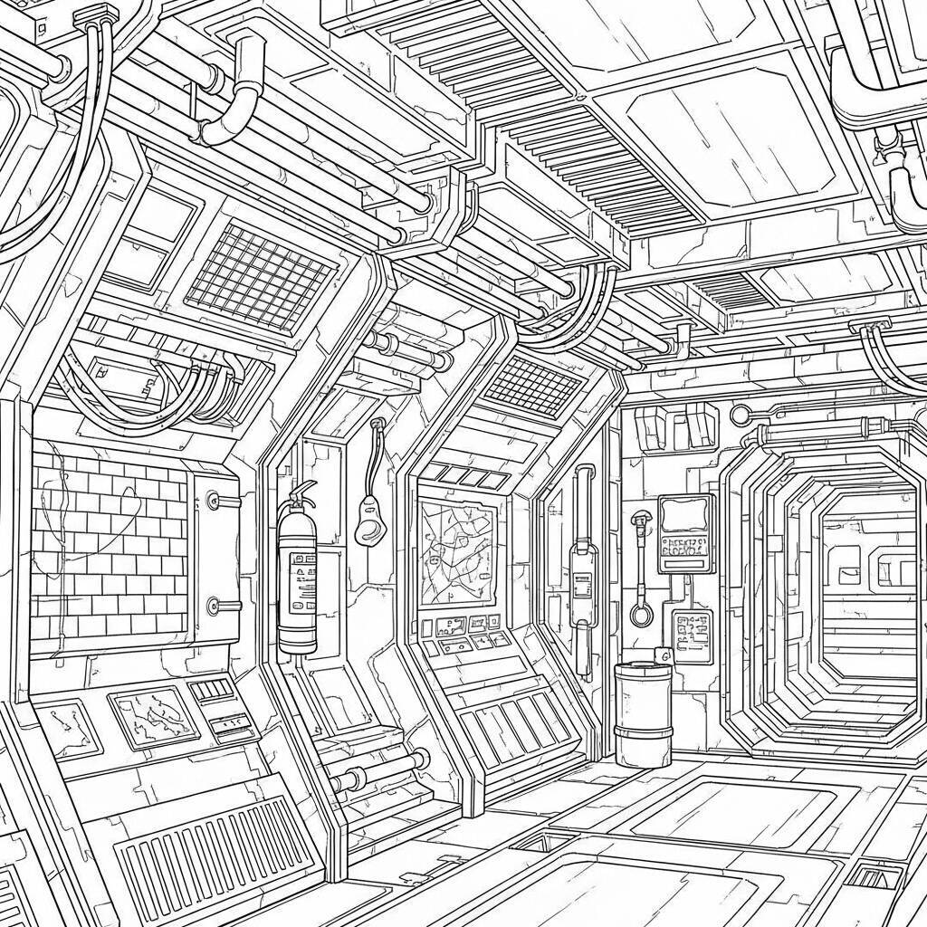 Desenho de Among Us Realista para Colorir