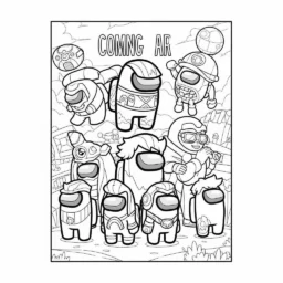 Desenho de Among Us para Crianças para Colorir