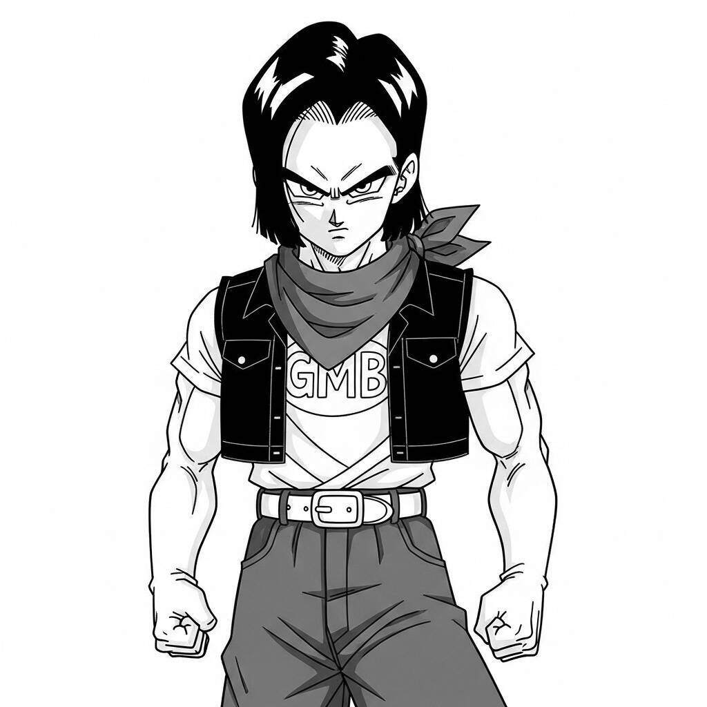 Desenho de Android 17 para Colorir