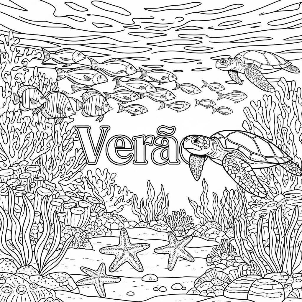 Coloriage animaux marins