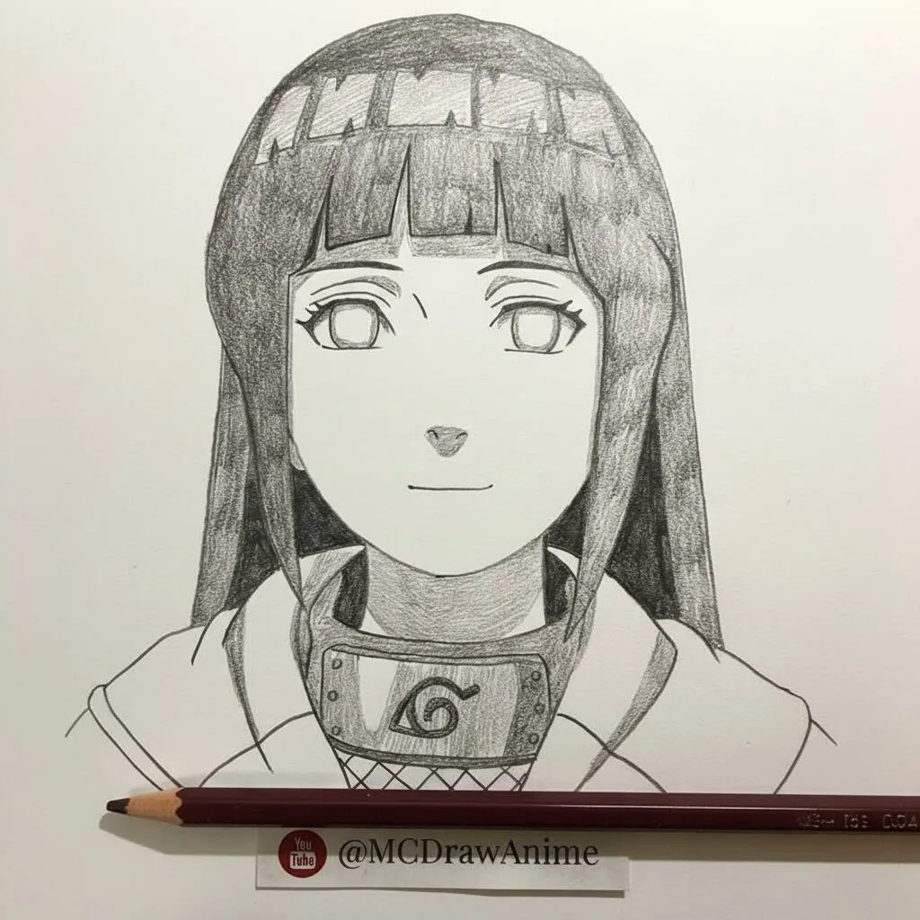 Desenho de Anime para Desenhar da Hinata