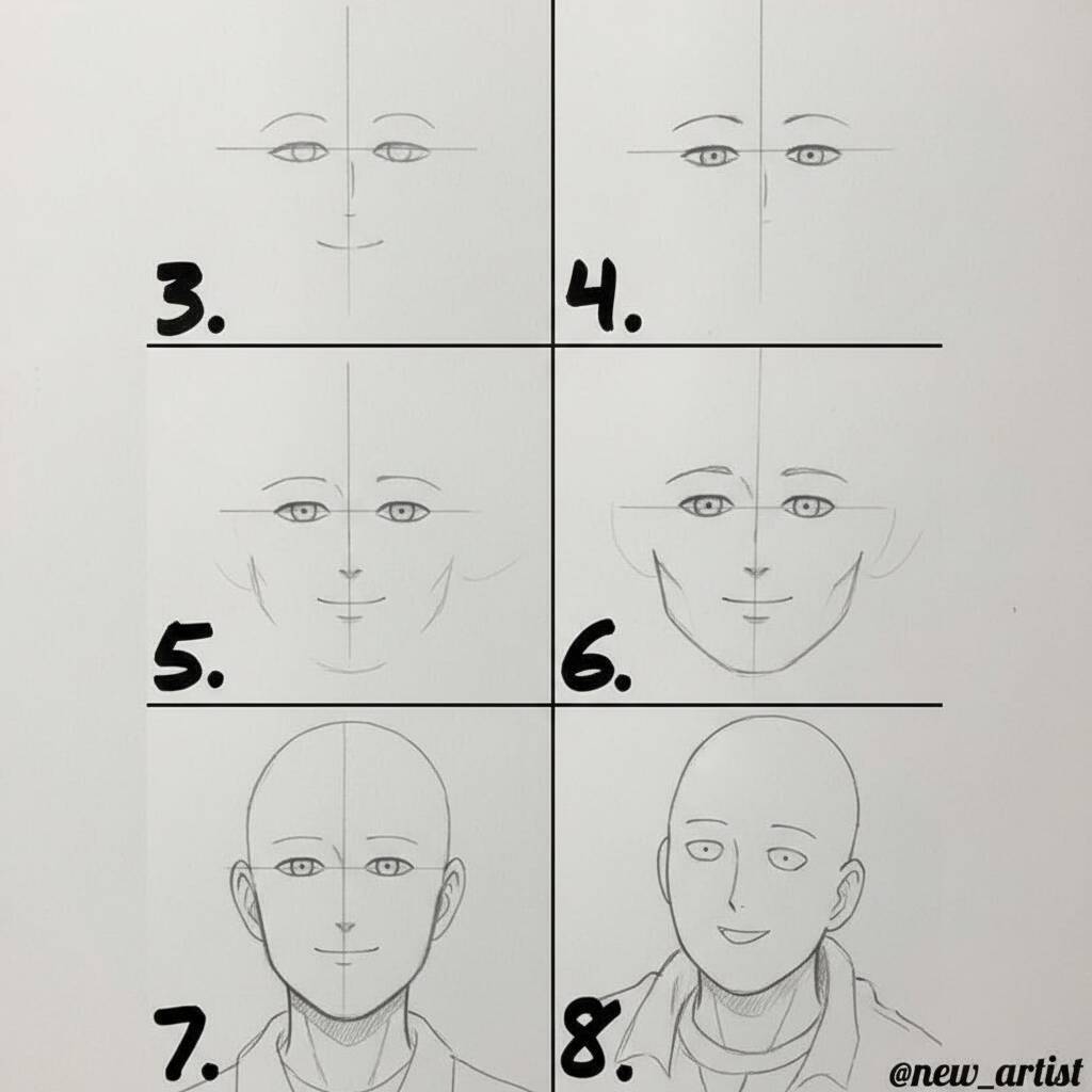 Desenho de Anime para Desenhar de um Personagem Masculino