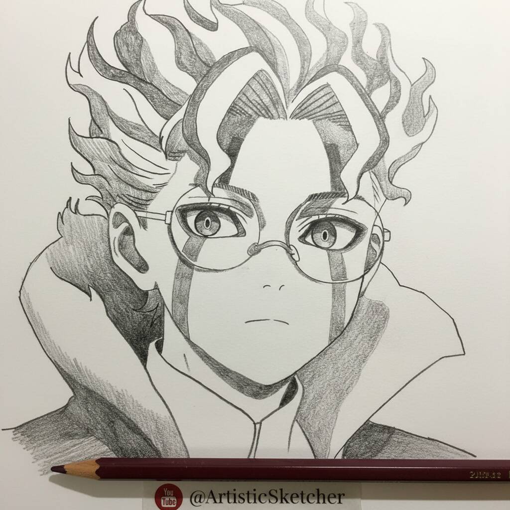 Desenho de Anime para Desenhar de um personagem estilizado