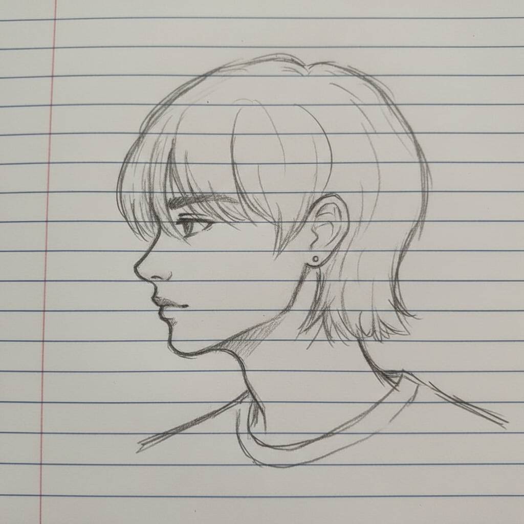 Desenho de Anime para Desenhar de um personagem masculino
