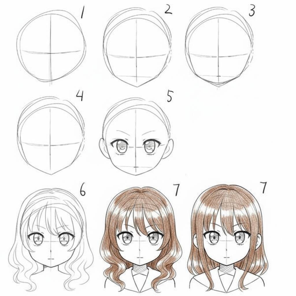 Desenho de Anime para Desenhar de uma Garota Anime