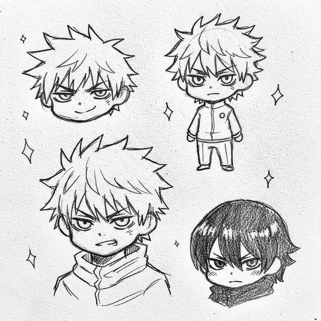 Desenho de Anime para Desenhar do Bakugo