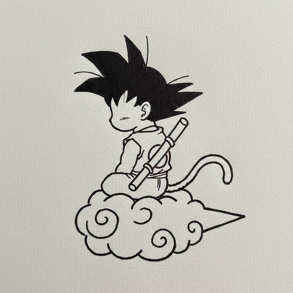 Desenho de Anime para Desenhar do Goku