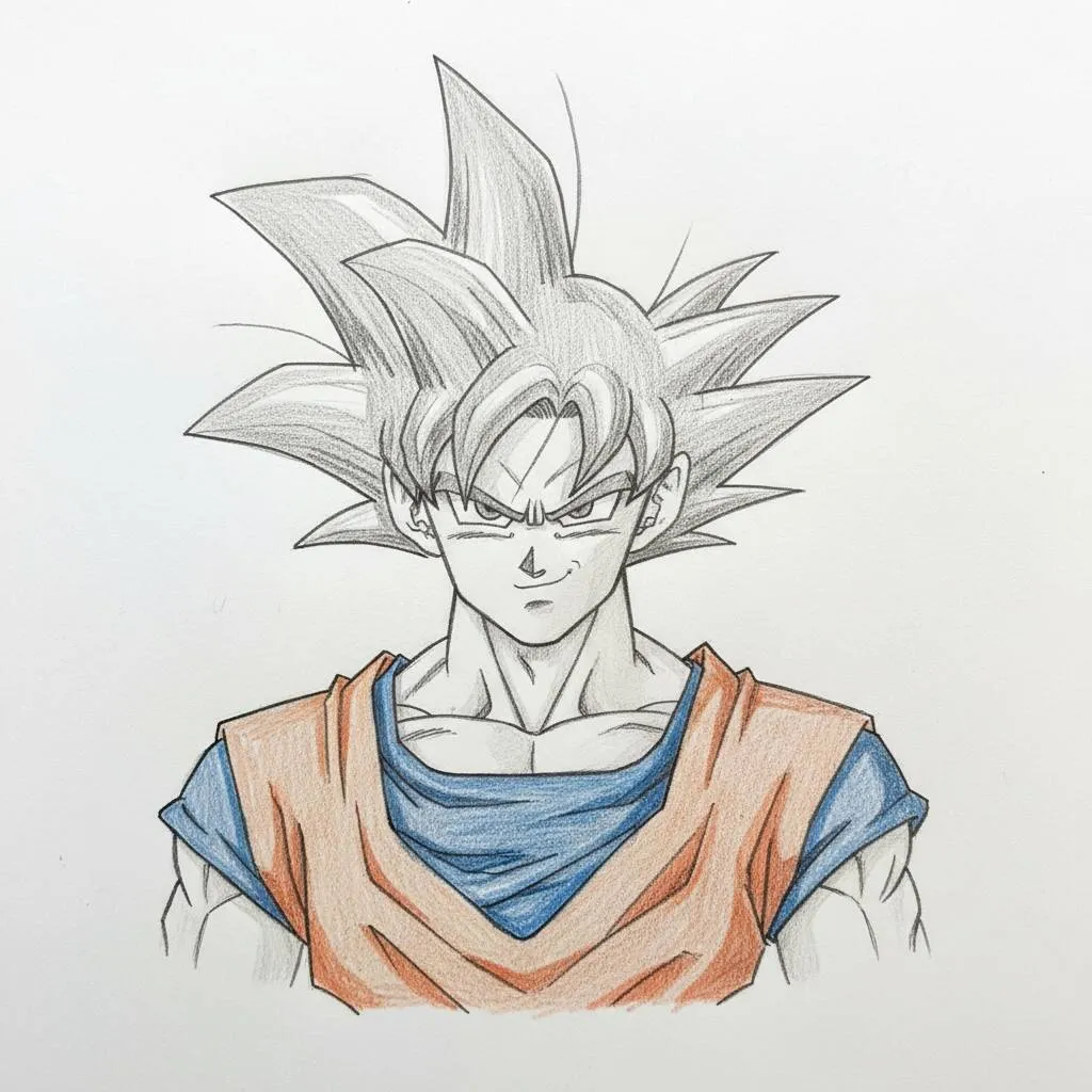 Desenho de Anime para Desenhar do Goku