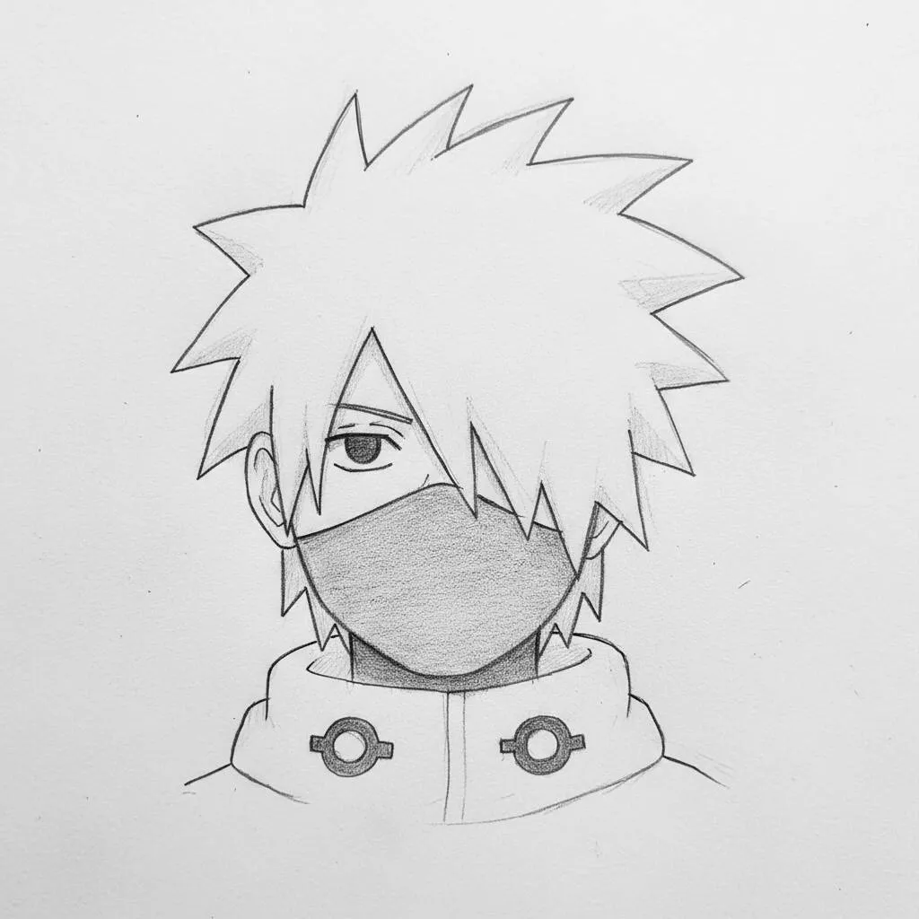 Desenho de Anime para Desenhar do Kakashi