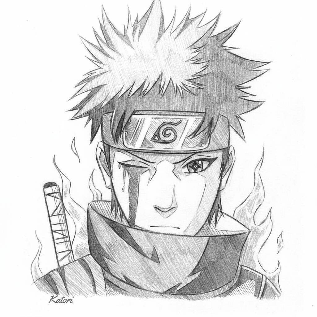 Desenho de Anime para Desenhar do Kakashi