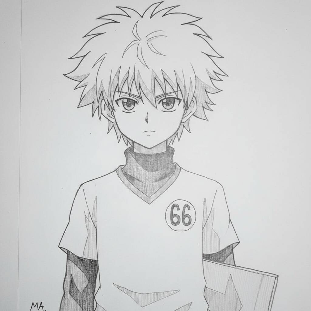 Desenho de Anime para Desenhar do Killua