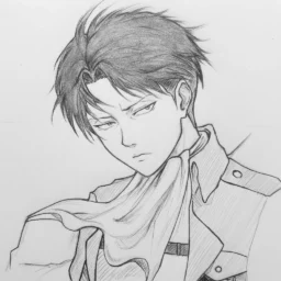 Desenho de Anime para Desenhar do Levi Ackerman
