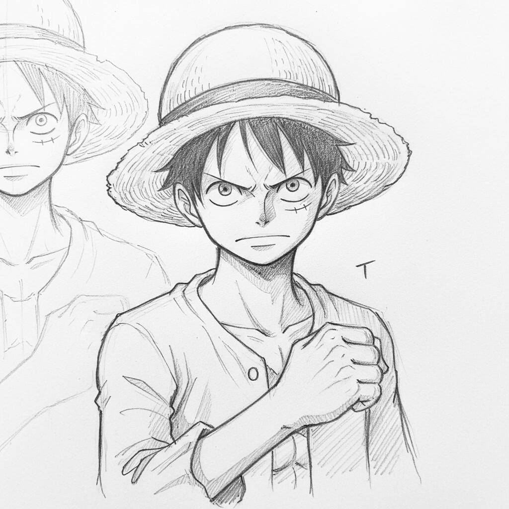 Desenho de Anime para Desenhar do Luffy