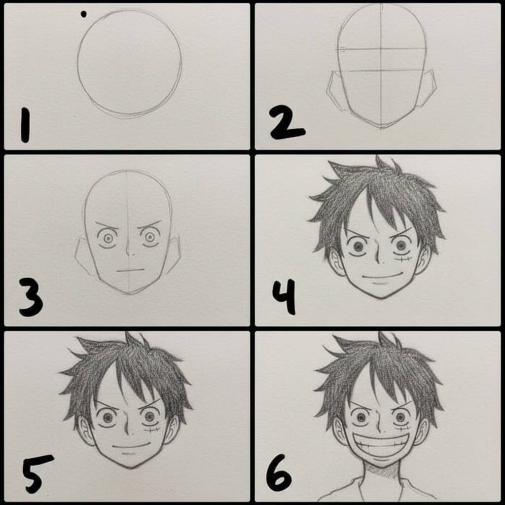 Desenho de Anime para Desenhar do Luffy