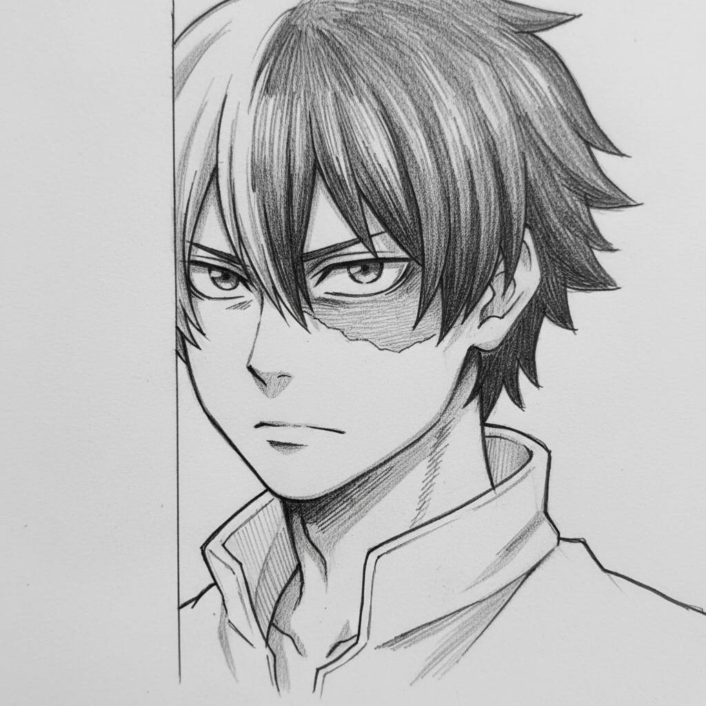 Desenho de Anime para Desenhar do Todoroki